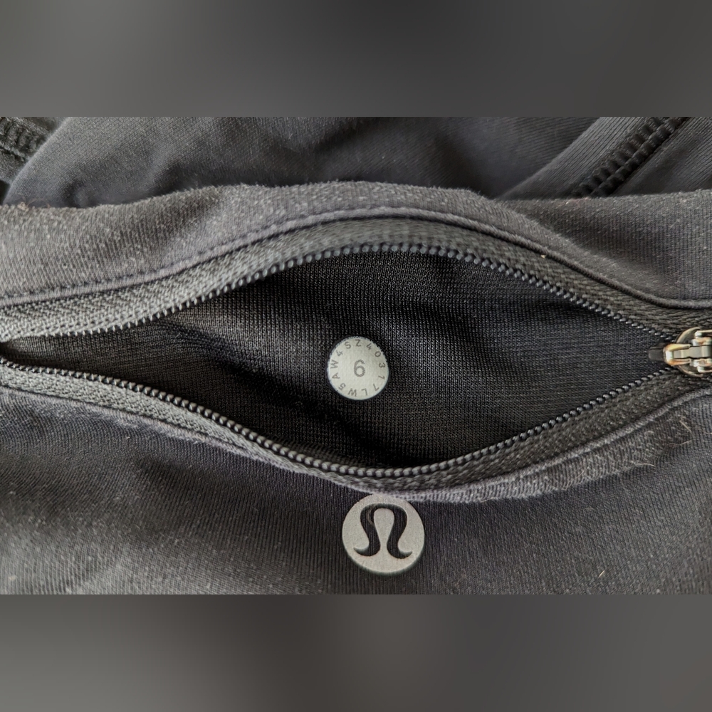 black mid rise leggings | lululemon athletica - Picture 5 of 7